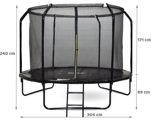 Батут SkyFlyer TR0034 з внутрішньою сіткою 10 футів 304 см чорний Батут SkyFlyer TR0034 з внутрішньою сіткою 10 футів 304 см чорний