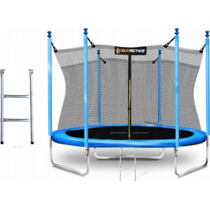 Батут SunActive TR 12FT-2 з внутрішньою сіткою 12 футів 374 см блакитний