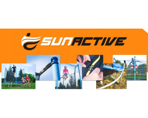 Батут SunActive TR 12FT-2 з внутрішньою сіткою 12 футів 374 см блакитний Батут SunActive TR 12FT-2 з внутрішньою сіткою 12 футів 374 см блакитний
