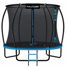 Батут THUNDER INSIDE ULTRA з внутрішньою сіткою 10 футів 305 см чорно-блакитний