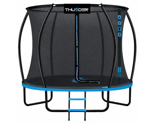 Батут THUNDER INSIDE ULTRA з внутрішньою сіткою 10 футів 305 см чорно-блакитний