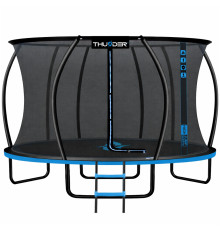 Батут THUNDER INSIDE ULTRA з внутрішньою сіткою 14 футів 427 см чорно-блакитний