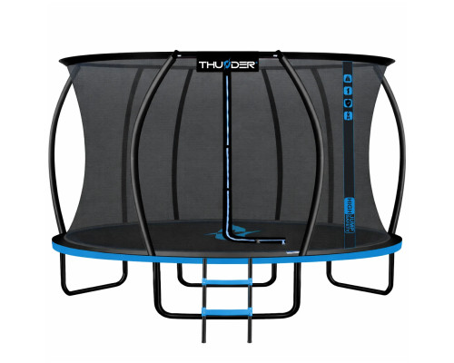 Батут THUNDER INSIDE ULTRA з внутрішньою сіткою 14 футів 427 см чорно-блакитний