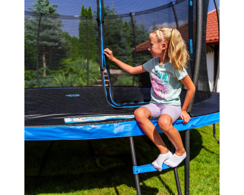 Батут THUNDER INSIDE ULTRA з внутрішньою сіткою 14 футів 427 см чорно-блакитний