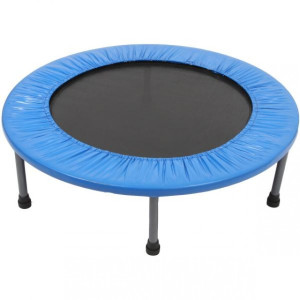Батут Spartan без сітки 140 см чорно-синій