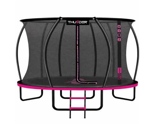 Батут THUNDER INSIDE ULTRA з внутрішньою сіткою 14 футів 427 см чорно-рожевий