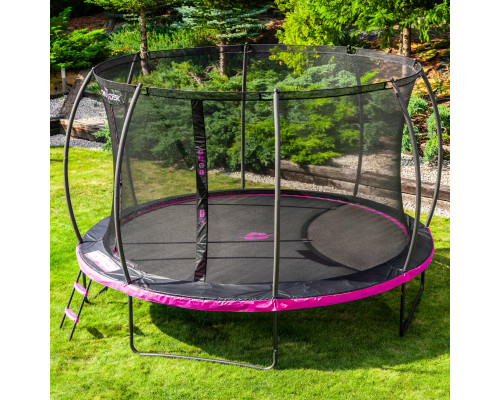 Батут THUNDER INSIDE ULTRA з внутрішньою сіткою 14 футів 427 см чорно-рожевий