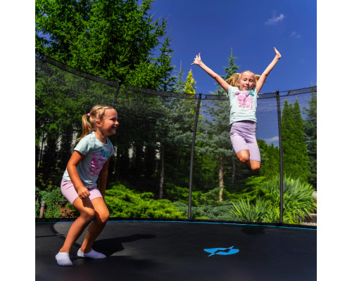 Батут THUNDER INSIDE ULTRA з внутрішньою сіткою 6 футів 183 см чорно-блакитний