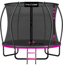 Батут THUNDER INSIDE ULTRA з внутрішньою сіткою 6 футів 185 см чорно-рожевий
