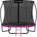 Батут THUNDER INSIDE ULTRA з внутрішньою сіткою 6 футів 185 см чорно-рожевий