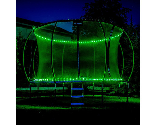 Батут THUNDER INSIDE ULTRA з внутрішньою сіткою 6 футів 185 см чорно-рожевий