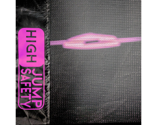 Батут THUNDER INSIDE ULTRA з внутрішньою сіткою 6 футів 185 см чорно-рожевий