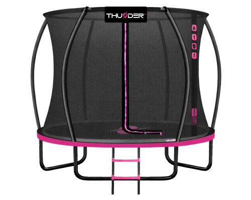 Батут THUNDER INSIDE ULTRA з внутрішньою сіткою 6 футів 183 см чорно-рожевий