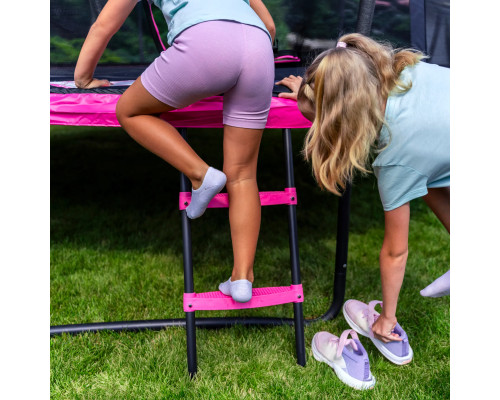 Батут THUNDER INSIDE ULTRA з внутрішньою сіткою 6 футів 183 см чорно-рожевий