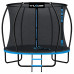 Батут THUNDER INSIDE ULTRA з внутрішньою сіткою 8 футів 244 см чорно-блакитний