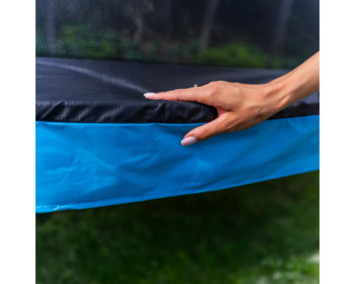 Батут THUNDER INSIDE ULTRA з внутрішньою сіткою 8 футів 244 см чорно-блакитний