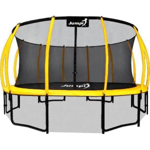 Батут Jumpi Maxy Comfort Plus з внутрішньою сіткою 14,5 футів 435 см жовтий