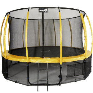 Батут Jumpi Maxy Comfort Plus з внутрішньою сіткою 16 футів 487 см жовтий