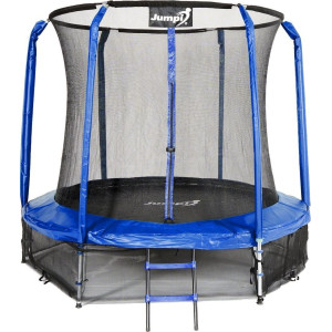 Батут Jumpi Maxy Comfort з внутрішньою сіткою 244 см синій