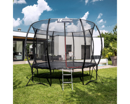 Батут Cornilleau Springcare з зовнішньою сіткою 366 см чорний