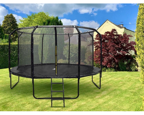 Батут SkyFlyer TR0036 з внутрішньою сіткою 14 футів 426 см чорний Батут SkyFlyer TR0036 з внутрішньою сіткою 14 футів 426 см чорний