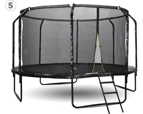 Батут SkyFlyer TR0036 з внутрішньою сіткою 14 футів 426 см чорний Батут SkyFlyer TR0036 з внутрішньою сіткою 14 футів 426 см чорний