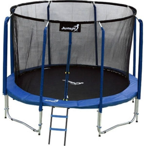 Батут Jumpi Maxy Comfort з внутрішньою сіткою 312 см синій