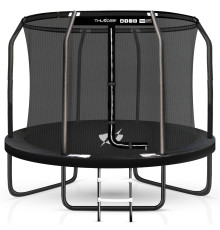 Батут THUNDER INSIDE ELITE з внутрішньою сіткою 10 футів 305 см чорний