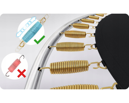 Батут Neo-Sport NS-13Z221 з зовнішньою сіткою 13 футів 404 см, чорно-синя