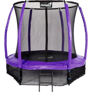 Батут Jumpi Maxy Comfort Plus з внутрішньою сіткою 8,5 футів 252 см фіолетовий