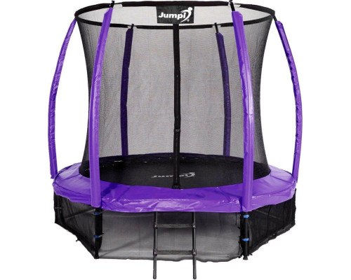 Батут Jumpi Maxy Comfort Plus з внутрішньою сіткою 8,5 футів 252 см фіолетовий Батут Jumpi Maxy Comfort Plus з внутрішньою сіткою 8,5 футів 252 см фіолетовий