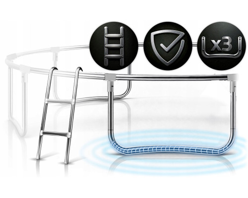 Батут Neo-Sport NS-06Z231 з зовнішньою сіткою 6 футів 183 см, чорно-зелений