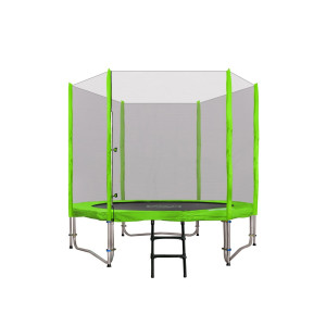 Батут SkyRamiz з зовнішньою сіткою 8 футів 244 см зелений