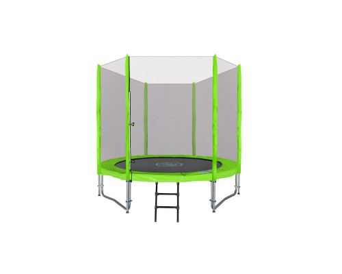 Батут SkyRamiz з зовнішньою сіткою 8 футів 244 см зелений