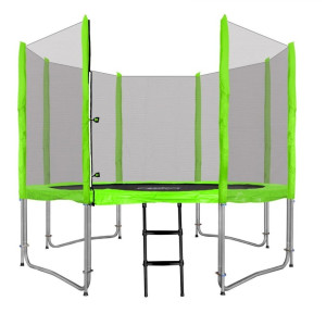Батут SkyRamiz з зовнішньою сіткою 10 футів 305 см зелений