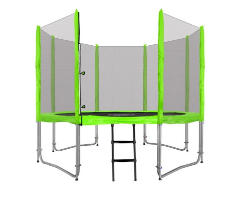 Батут SkyRamiz з зовнішньою сіткою 10 футів 305 см зелений