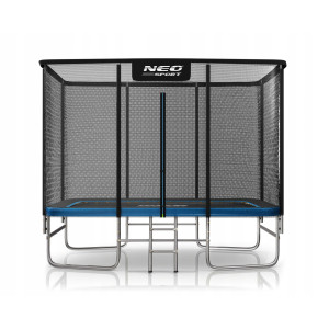 Прямокутний батут Neo-Sport з зовнішньою сіткою 10 x 7 футів 305 x 213 см, чорно-синій