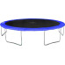Батут SkyRamiz з зовнішньою сіткою 12 футів 366 см чорно-синій