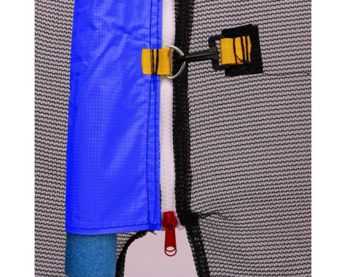 Батут SkyRamiz з зовнішньою сіткою 12 футів 366 см чорно-синій