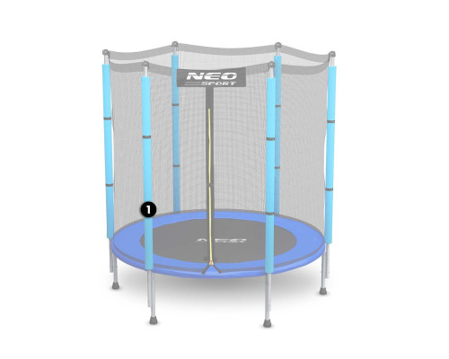 Запасна планка захисної сітки для батута 4.5 футів Neo-Sport блакитна