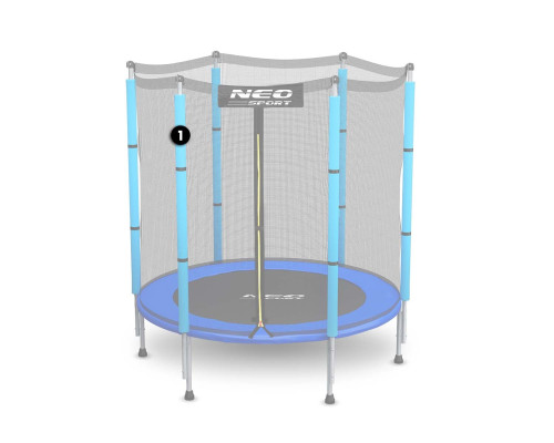 Запасна планка захисної сітки для батутів 4.5 футів Neo-Sport блакитна
