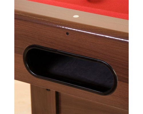 Більярдний стіл GamesPlanet Trendline Dawn 6ft + аксесуари, 184 x 108 x 82 см - коричнево-червоний Більярдний стіл GamesPlanet Trendline Dawn 6ft + аксесуари, 184 x 108 x 82 см - коричнево-червоний