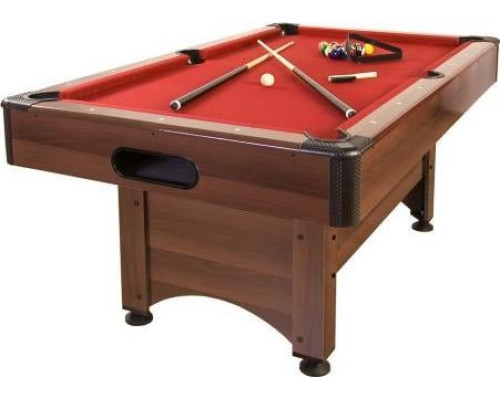 Більярдний стіл GamesPlanet Trendline Dawn 6ft + аксесуари, 184 x 108 x 82 см - коричнево-червоний Більярдний стіл GamesPlanet Trendline Dawn 6ft + аксесуари, 184 x 108 x 82 см - коричнево-червоний