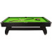Більярдний стіл Thunder 8FT BOLD-BLACK, 252 х 140 х 80 см - зелено-чорний
