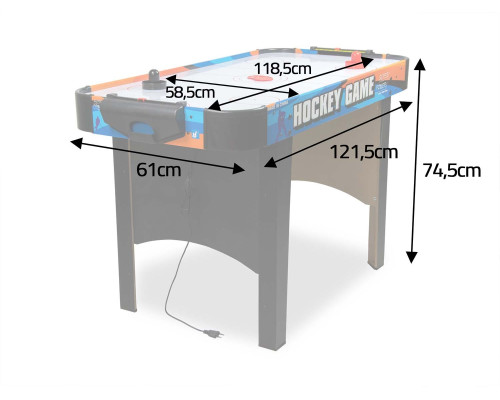 Ігровий стіл Neo Sport Аерохокей NS-428, 121,5 x 61 x 74,5 см