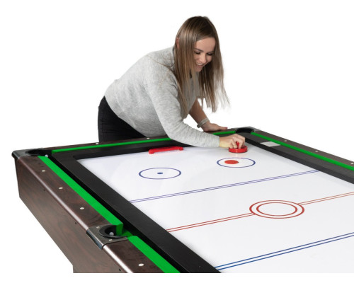 Більярдний стіл 3в1 THUNDER 8FT BOLD-BROWN з покриттям для аерохокею/пінг-понгу, 244 х 132 х 81 см