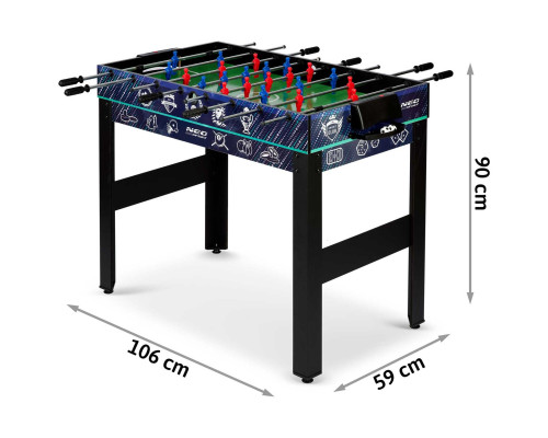 Ігровий стіл 12в1 Neo-Sport-801, 106 x 59 x 90 см - чорний