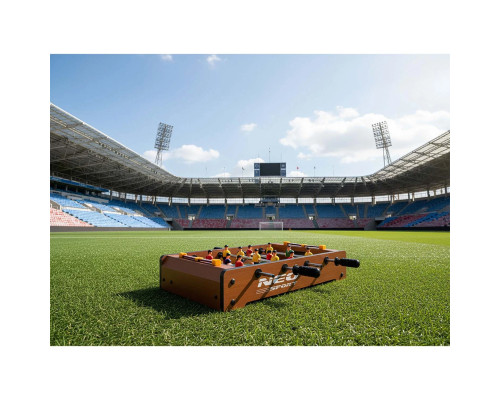 Настільний футбол Neo-Sport NS-439, 34,5 x 22 x 7 см, коричневий