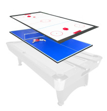 Багатофункціональна накидка на стіл для більярду THUNDER 7FT настільний теніс/аерохокей 