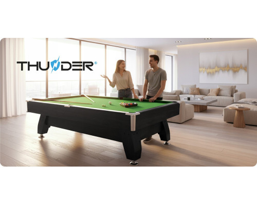 Більярдний стіл THUNDER BOLD-BLACK 9FT, 214 х 122 х 81 см